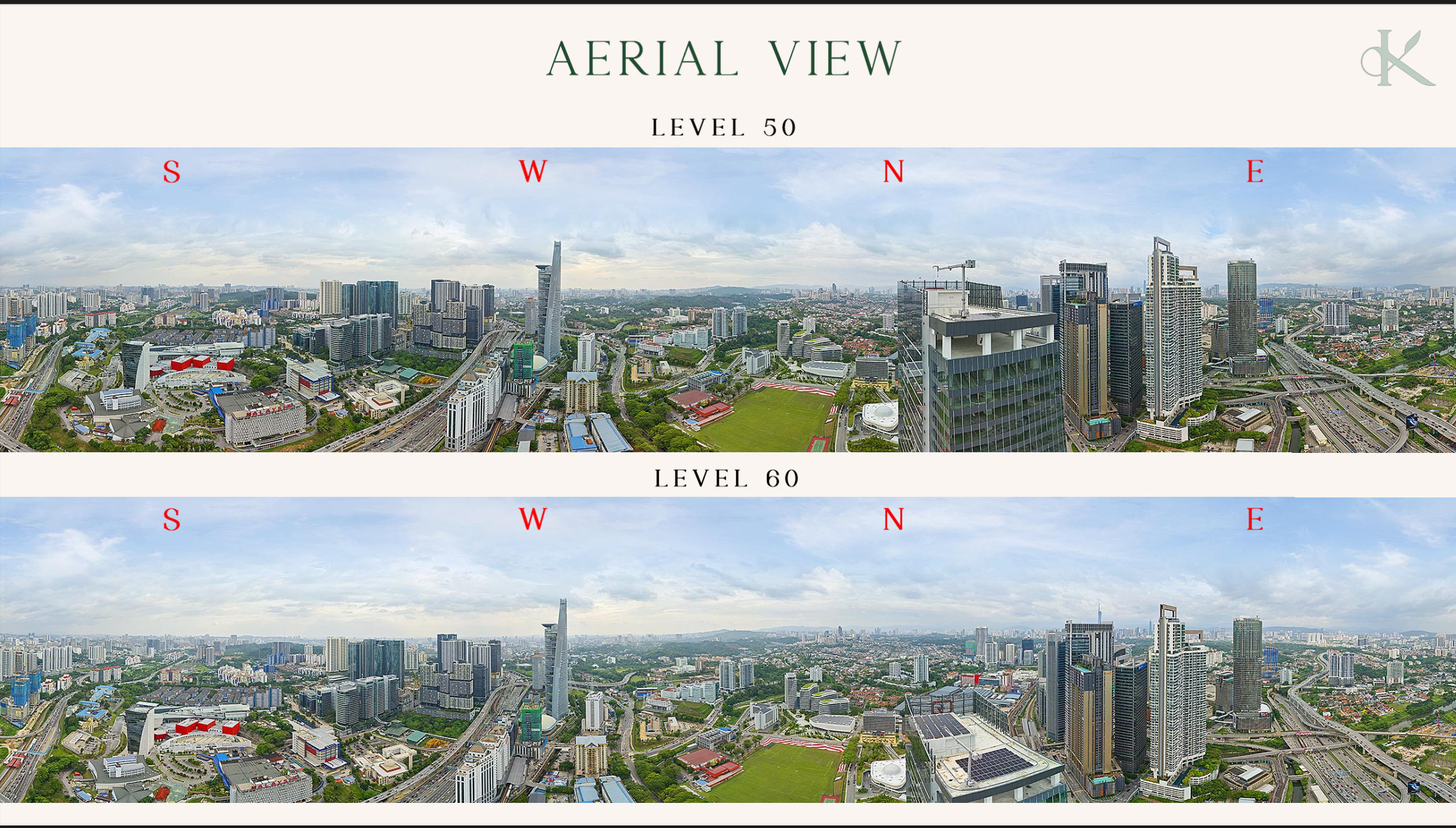 Aerial View Level 50 and 60